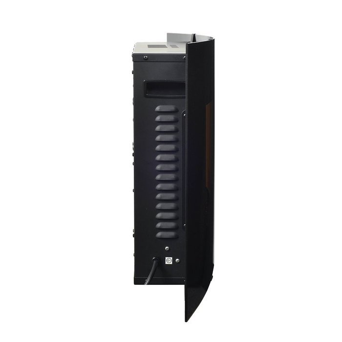 High-End Curved Glass Front Wall Mount Electric Fireplace N6