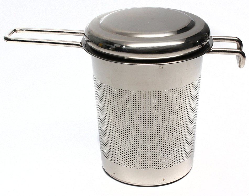 Stainless Steel Brew-In-Mug Single Serve Tea Infuser with Long Handle, Ideal Tea Strainer for Steeping Loose Leaf...