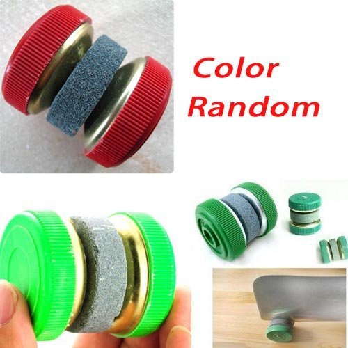 Practical Knife Sharpener/Sharpening/Grinder Stones of Wheel Shape-Color random N2