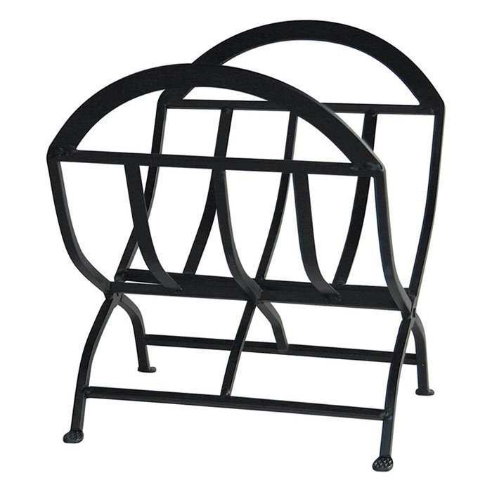 Uniflame Wrought Iron Fireplace Ensemble with Log Rack N6