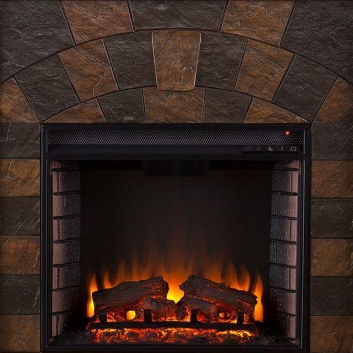 Caden 45 in. Rustic Antique Oak Freestanding Portable Indoor Electric Fireplace, Can Fit TV up to 43.5 in, with... N2