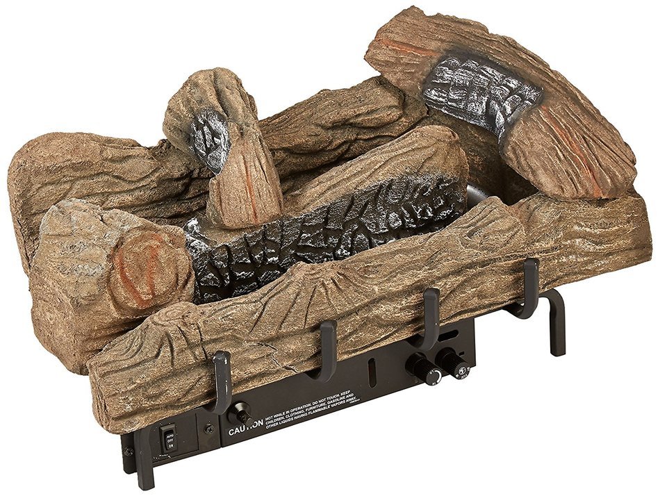 Comfort Flame CF2436NR Whispering Oak Vent-Free Ceramic Fiber Logs, 24-Inch
