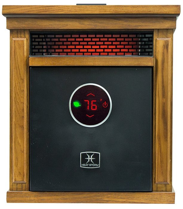 Heat Storm Deluxe Smithfield w/Bluetooth Speaker Portable Infrared Space Heater N2