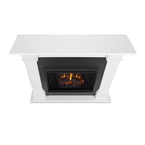 Real Flame Callaway White Metal Grand Electric Fireplace