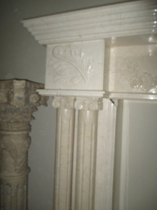 Cream Polished Marble Fireplace Surround FPS-04 N3