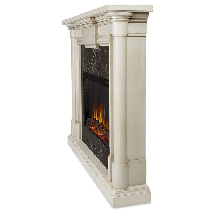 Real Flame Maxwell Electric Fireplace Whitewash N7