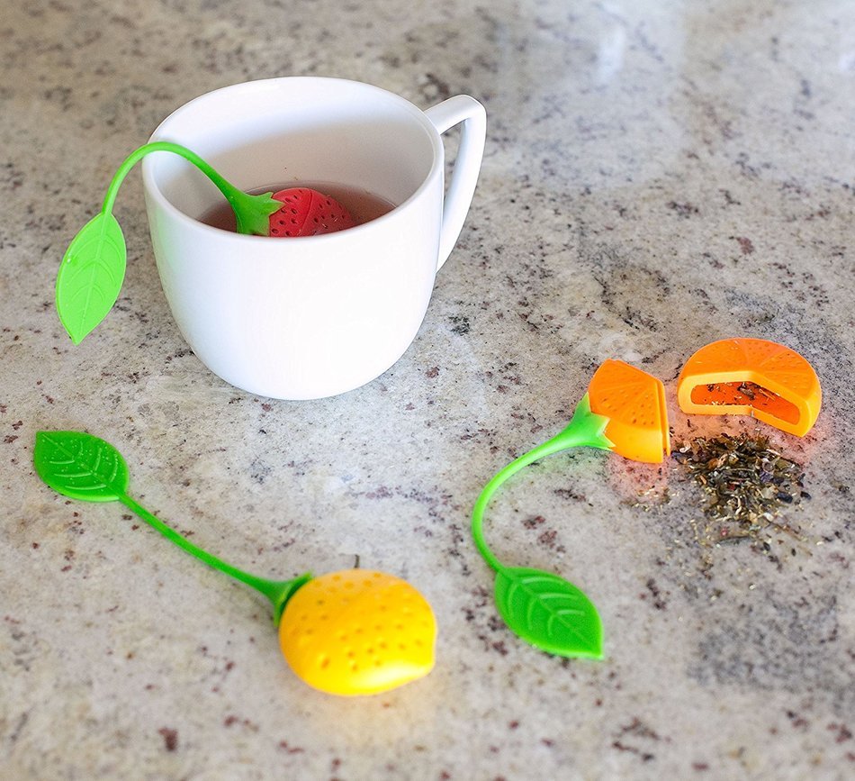 Internet's Best Silicone Tea Infuser Strainer | Set of 3 | Loose Leaf Filter Steeper | Deep Tea Mug Cup Steeper... N2