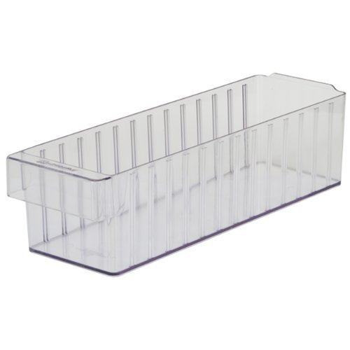 Akro-Mils 31168 AkroDrawer Plastic Storage Drawer, 17-5/8 L x 5-9/16 W x 4-5/8 H, Crystal Clear, Case of 6 by...