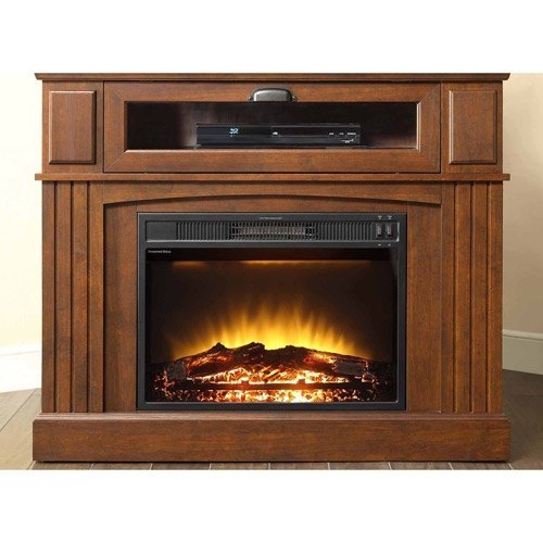 Media Fireplace TV Stand Combo for Televisions up to 45 Inches - Brown N5