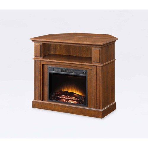 Media Fireplace TV Stand Combo for Televisions up to 45 Inches - Brown N7