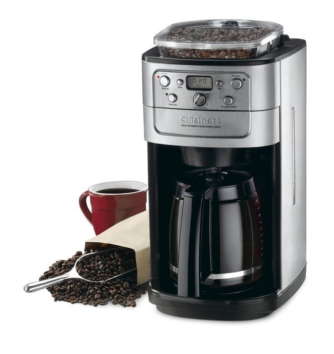 Cuisinart DGB-700BC Cuisinart Brushed Chrome Fully Automatic 12 Cup Grind & Brew Coffeemaker With Burr Grinder...