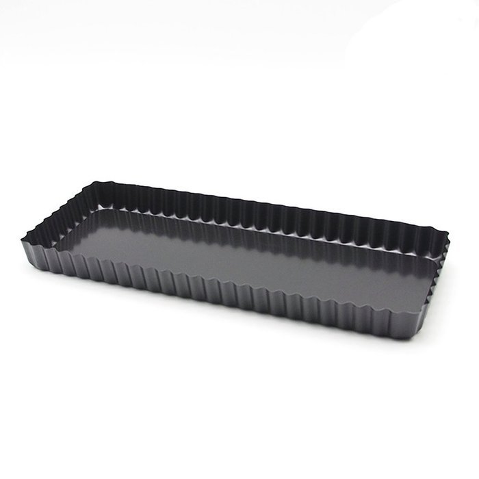 Lautechco 14-inch Non-Stick Quiche Pan (Rectangle) With Removable Bottom N2