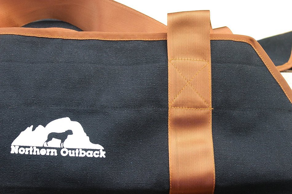 Northern Outback Firewood Carrier Log Tote - LUMBERJACK Edition - BEST Firewood Carrier 16oz Canvas Log Tote N8