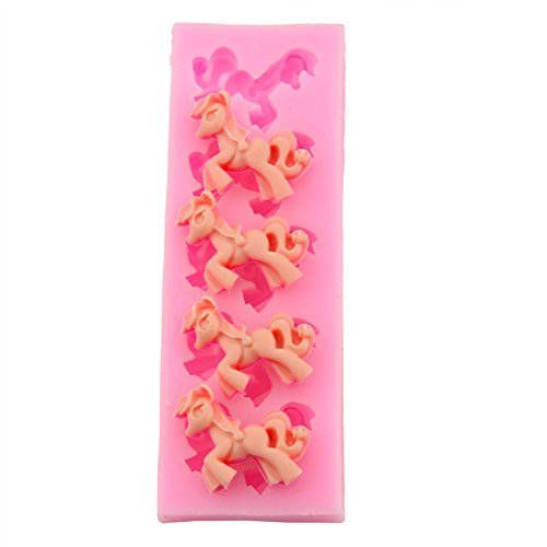 Let'S Diy Pony Horse Shape Silicone Cake Molds Non-Stick Fondant Sugar Jelly Ice Lace Moulds Kitchen Accessories