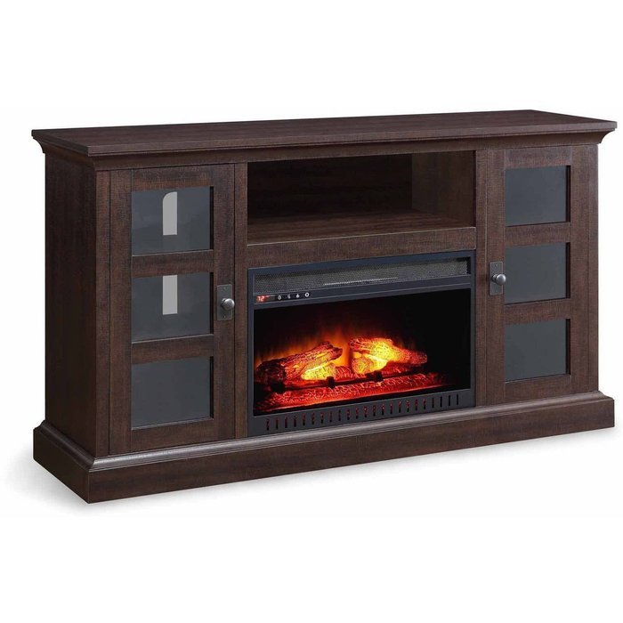 60" Fall Harvest Entertainment Stand Fireplace For TVs Up To 70" N4