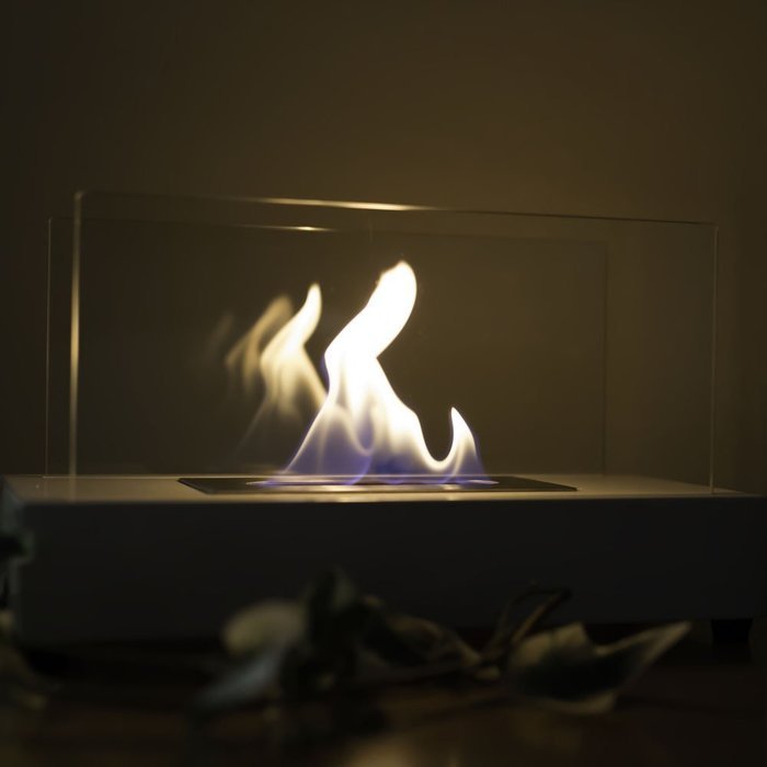 Sunnydaze Black El Fuego Ventless Tabletop Bio Ethanol Fireplace N9