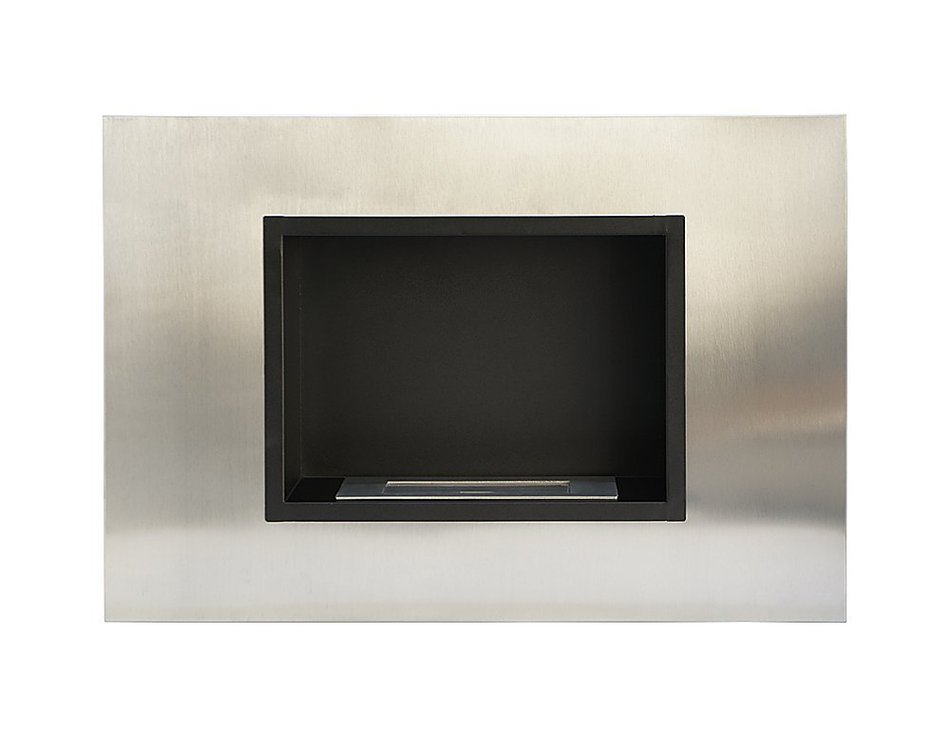 Utopia Alley Wall Mounted Ethanol Fireplace, Stainless Steel N4