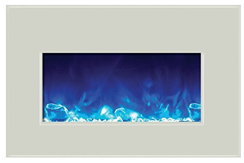 Amantii Electric Fireplace INSERT-30-4026-WHTGLS N5