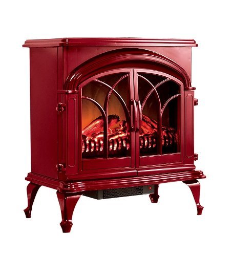 Portable 400 Square Foot Electric Stove with Stay-Cool Surface Color: Red N2