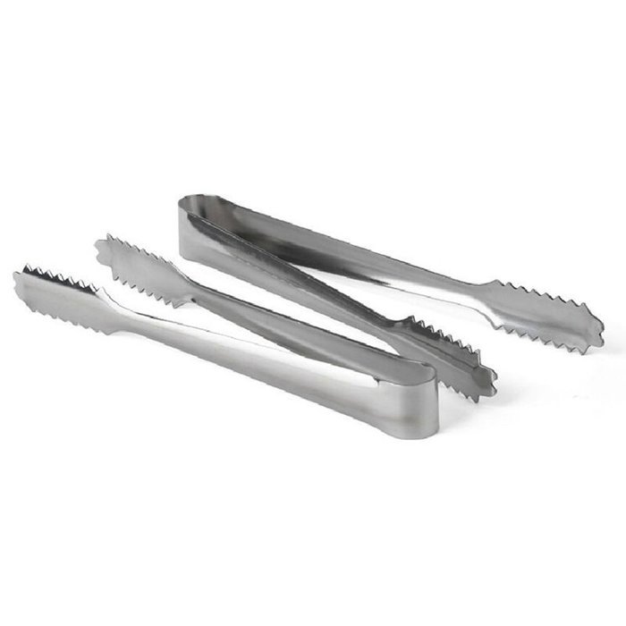 Aikoi Stainless Steel Barbecue BBQ Clip Bread Food Ice Clamp Ice Tong Tool - Pack of 10 N4