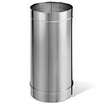 DuraVent 6DBK-12SS 6" Inner Diameter - DuraBlack Stove Pipe - Single Wall - 12", Stainless Steel N2