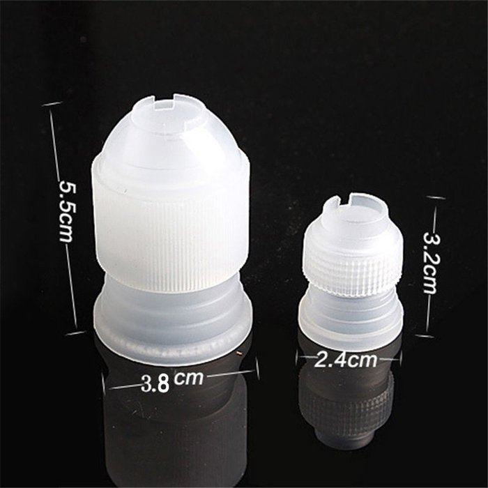 MAXGOODS Coupler Adaptor Icing Piping Nozzle Bag Cake Flower Pastry Decoration (4, Small) N2