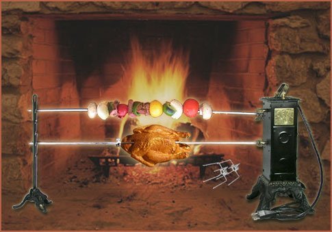 SpitJack Electric Fireplace Rotisserie Package
