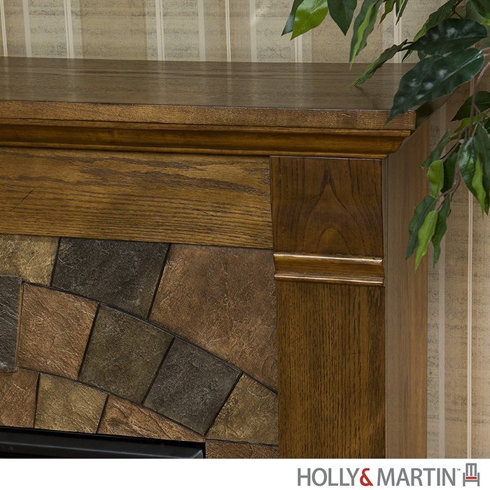 Holly & Martin Underwood Electric Fireplace Oak N5