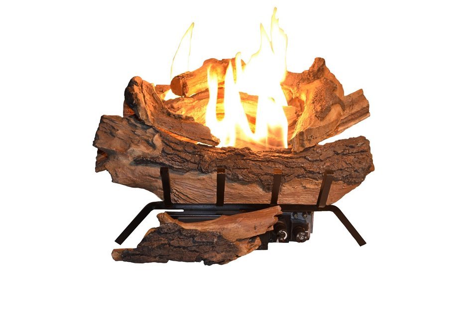 Sure Heat PE18VFRLP Sure Heat Premier Estate Vent Free Log Set for Liquid Propane Fueled Fireplaces, 18-Inch
