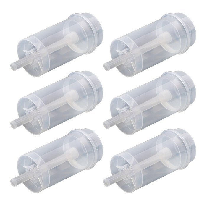 12 PCS Plastic Round Shaped Clear Push-Up Cupcake Cake Pops Push Pop Containers Shooter with Lid