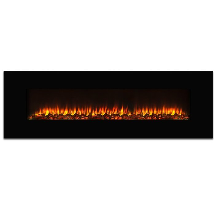 Elite Flame Nile 72" Log Electric Wall Mounted Fireplace N2