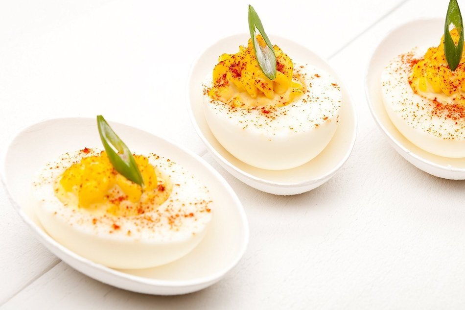 Bagasse Egg Shaped Tasting Dish 100 count box N2