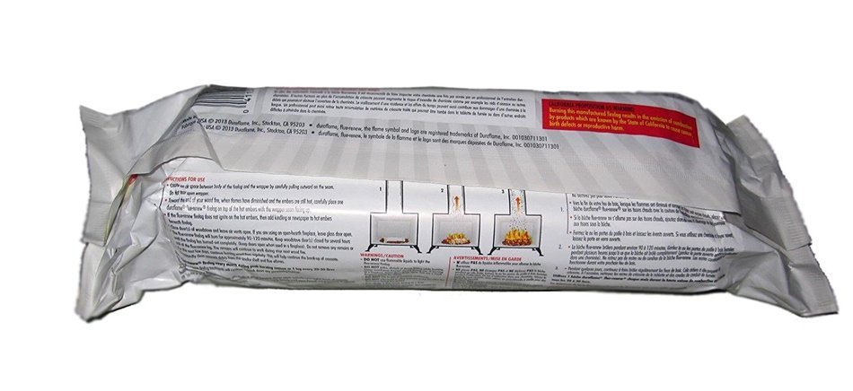 DURAFLAME FLUE-RENEW CHIMNEY CREOSOTE REDUCING FIRE-LOG FIRE PLACE SWEEPING N2