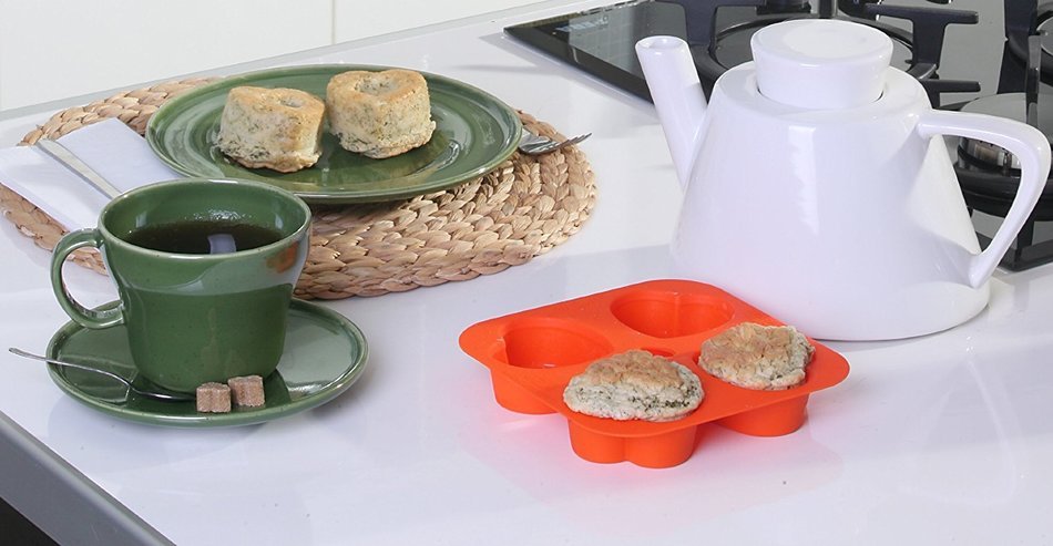 Silicone 4 Half-Sphere Round Mold - Premium Quality - Unique Food Grade, Durable, Attractive By Qvob N4