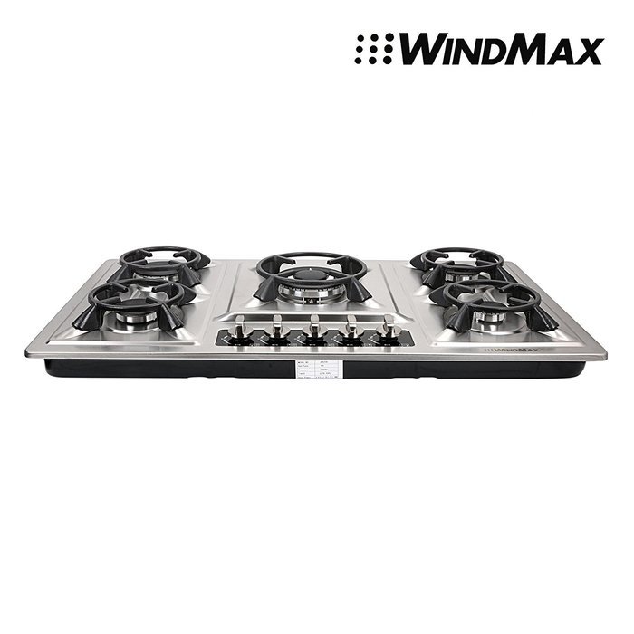 Brand New Fashion 35.5 in Stainless Steel 5 Burner Built-In Stoves NG LPG Gas Cooktop Cooker N4