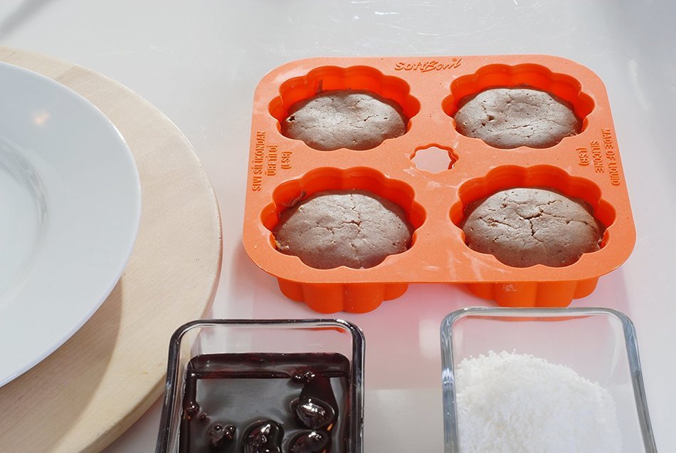 Silicone 4 Half-Sphere Round Mold - Premium Quality - Unique Food Grade, Durable, Attractive By Qvob N6