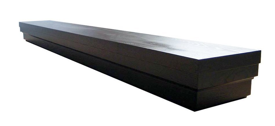 Roman 5 Ft. Espresso Fireplace Mantel Shelf N3