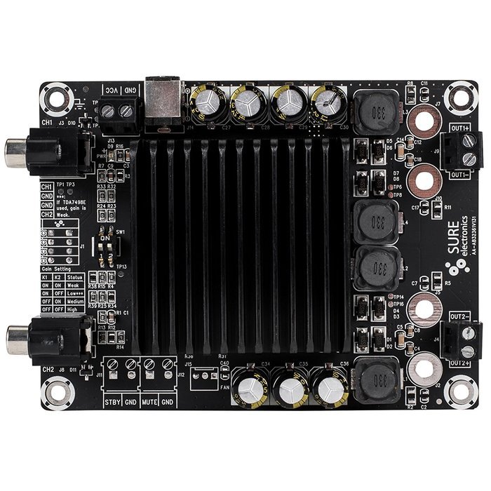 2x25W at 4 Ohm TDA7492 Class-D Audio Amplifier Board Only N2