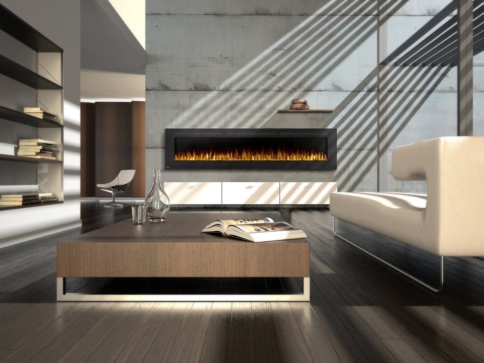 Napoleon NEFL60FH Allure Linear Wall Mount Electric Fireplace, 60" N7