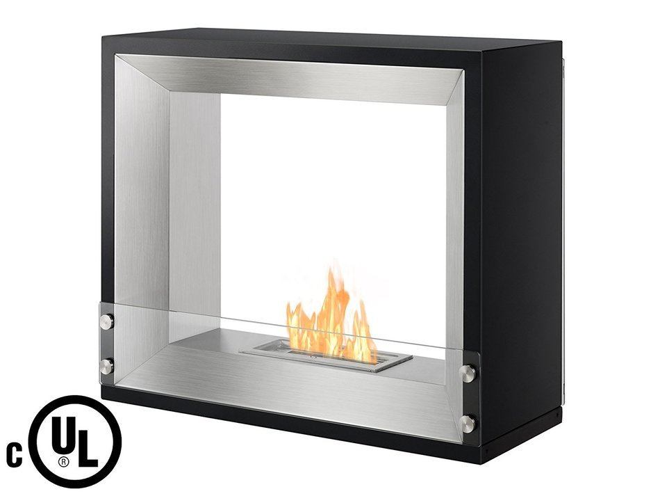Ignis Mecca Freestanding Ventless Ethanol Fireplace UL Listed / UL Approved Fireplace N4