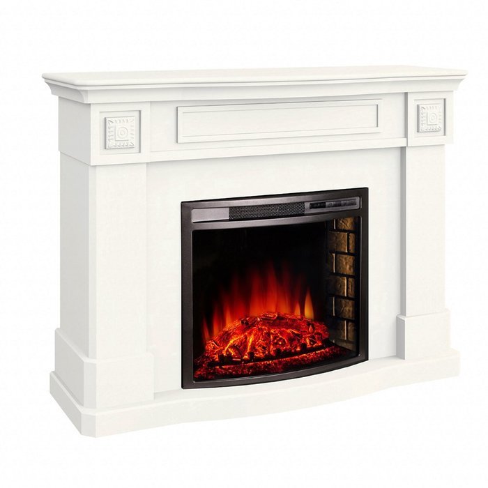 Argo Furniture Alessa Electric Fireplace, White N15