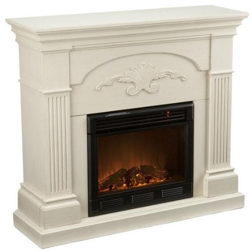 Santana Fireplace, ELECTRIC FRPLCE, IVORY