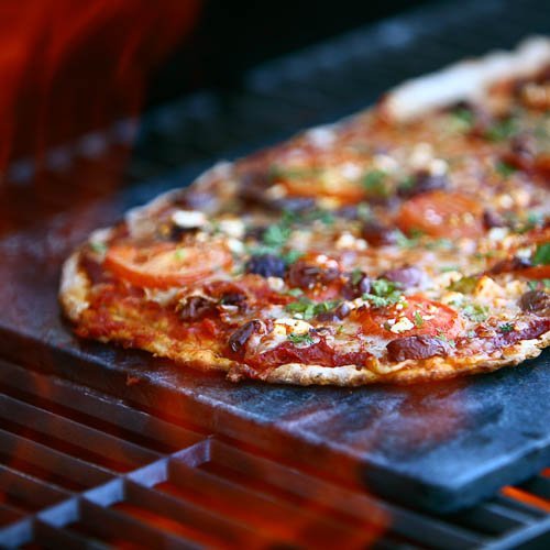 SPARQ Home Soapstone Flat Bread Pizza Stone, 12 by 16-Inch
