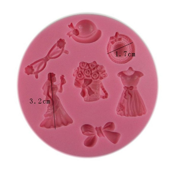 SHINA New Arrival Fondant Silicone Sugar Baby Clothes Shaped Cake Craft Mold For Your Baby N3