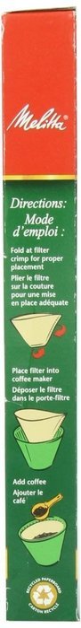 Melitta Cone Coffee Filters, Natural Brown, No. 6, 40 Count Filters
