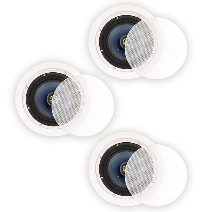 Blue Octave LC62 In Ceiling 6.5" Speakers Home Theater Surround Sound 2-Way 3 Speaker Set