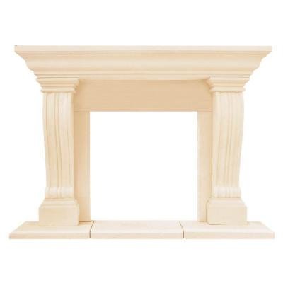 Historic Mantels Chateau Series Jordana 52 in. x 74 in. Cast Stone Mantel