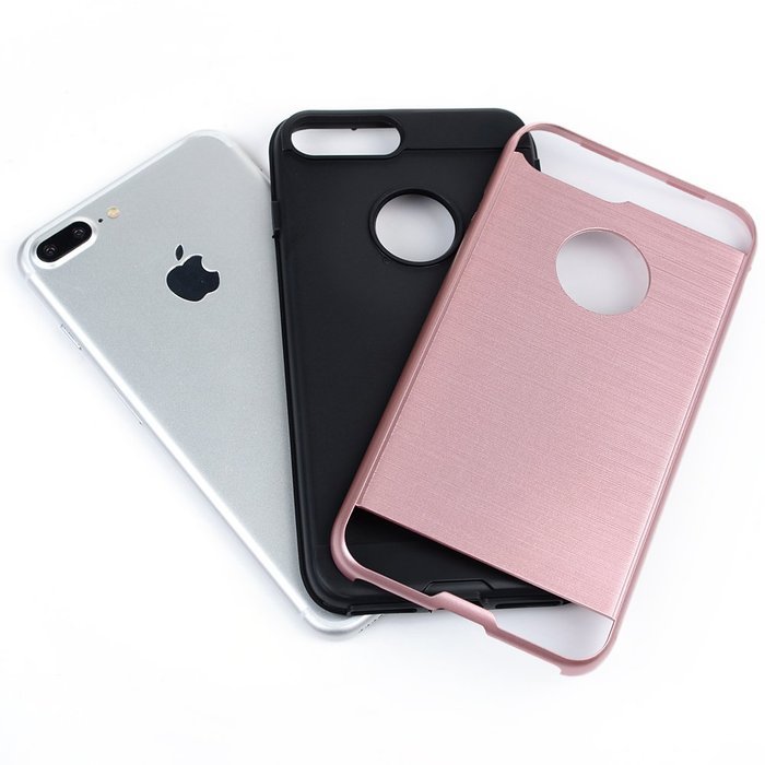iPhone 7 Plus Case (5.5") - Armor 2 in 1 Dual Layer High Impact Shockproof Soft TPU Rubber Skin Gel Inner Bumper... N46