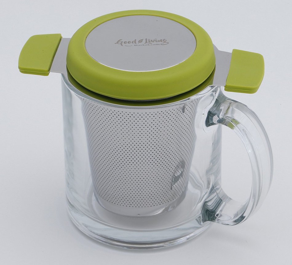 Tea Infuser with 304 Stainless Steel Extra Fine Mesh &ndash; Brew, Strain, & Steep in Cup &ndash; Perfect for Single Cup Teavana...