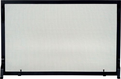 S129-1 Black Wrought Iron Panel Screen - 25 inch